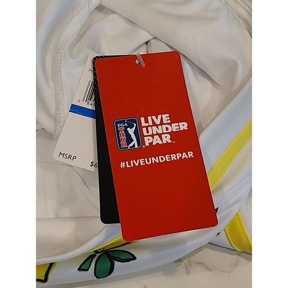 PGA Tour Lemon Print on White Wrap Style Golf Skort Women, Tennis | XL | NWT - Picture 9 of 12